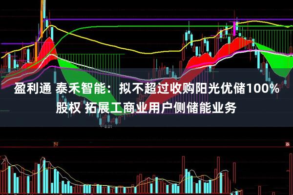 盈利通 泰禾智能：拟不超过收购阳光优储100%股权 拓展工商业用户侧储能业务